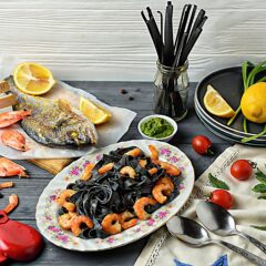 Чорні макарони, або паста з чорнилом каракатиці