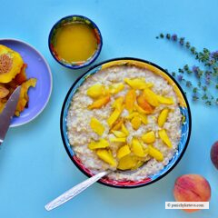 Вівсянка з персиками
